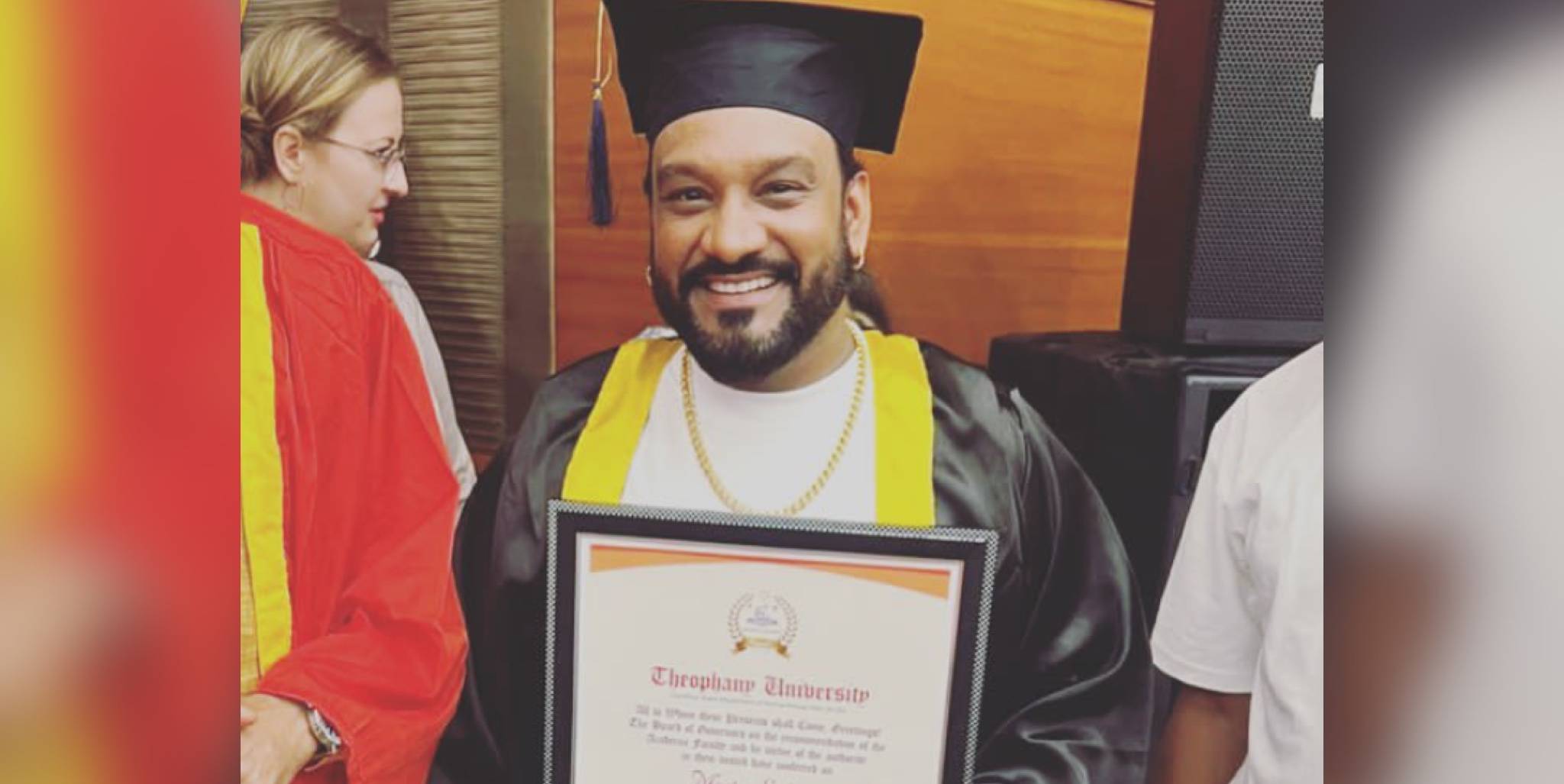 Master Saleem Receives Second Time Doctorate Degree, Shares Picture
