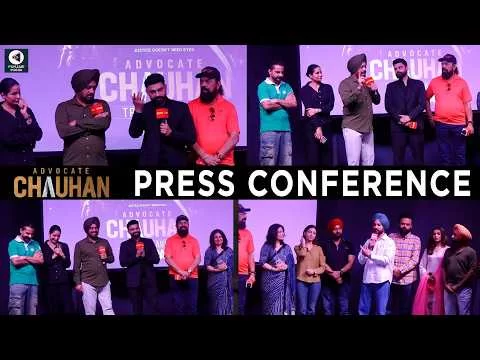 Advocate Chauhan Press Conference | Nav Bajwa, Gurpreet Ghuggi, Himanshi Khurana | Punjabi Mania