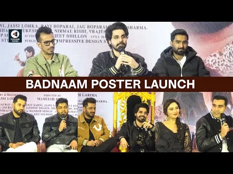 Badnaam Poster Launch | Jayy Randhawa, Jasmin Bhasin | Mohit Sharma, Yuzvendra Chahal |Punjabi Mania