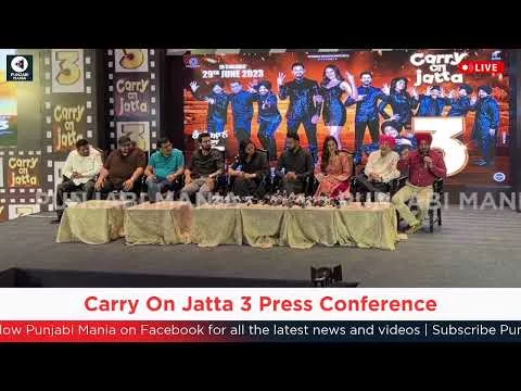 Carry On Jatta 3 Press Conference Live | Chandigarh | Gippy Grewal, Sonam Bajwa