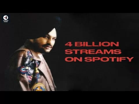 Sidhu Moosewala has surpassed 4 Billion Spotify streams | Punjabi Mania