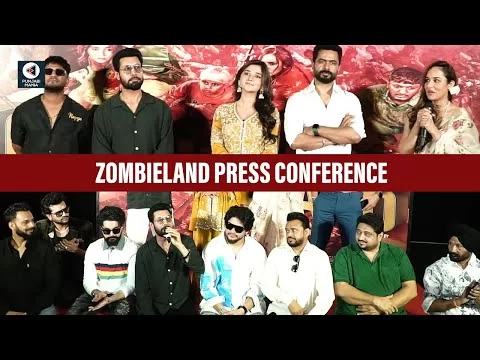 Jombieland Press Conference | Binnu Dhillon | G Khan | Kanika Mann | Angira Dhar | Punjabi Mania