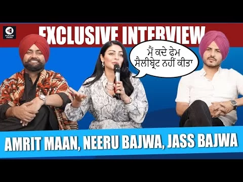 Neeru Bajwa, Amrit Maan, Jass Bajwa Exclusive Interview  | Shukrana | Punjabi Mania